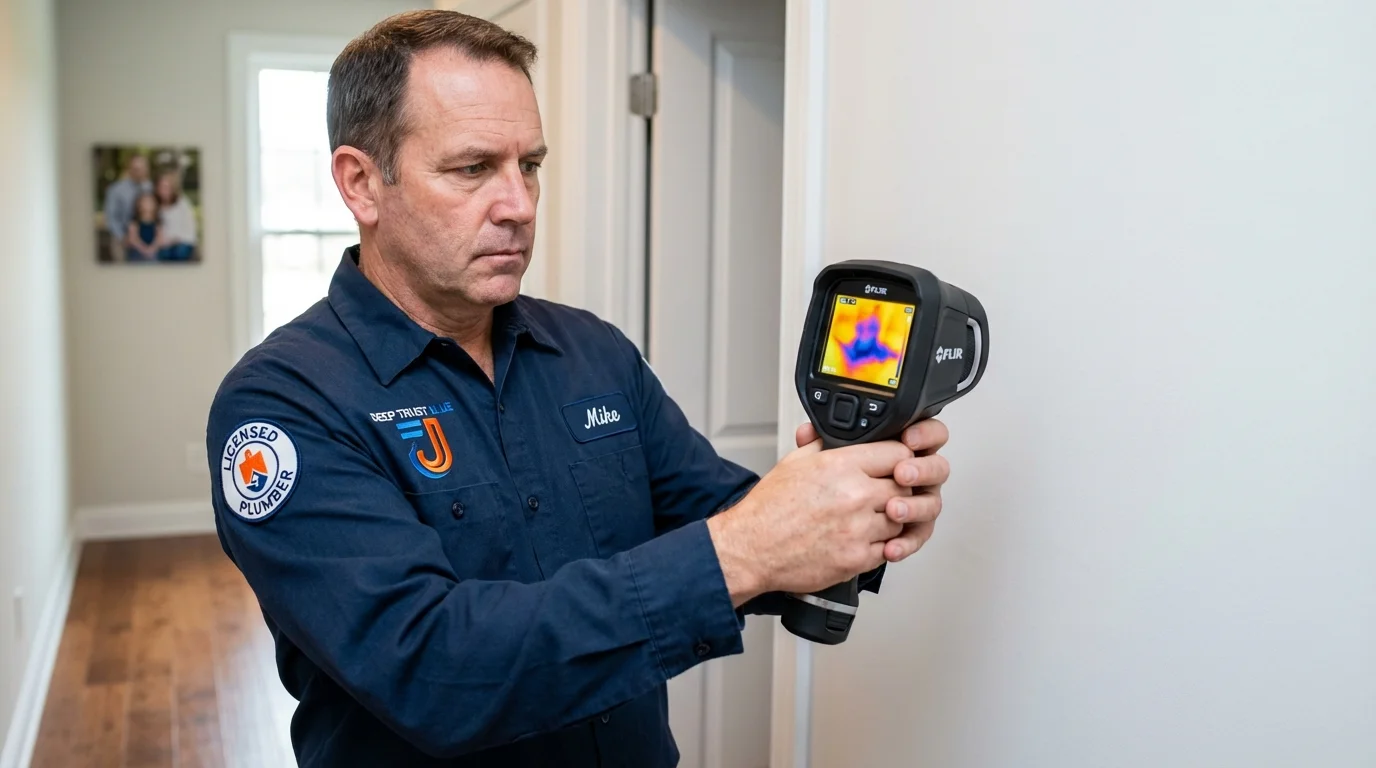 Thermal imaging leak detection by Johns Plumbing LLC in Lafayette